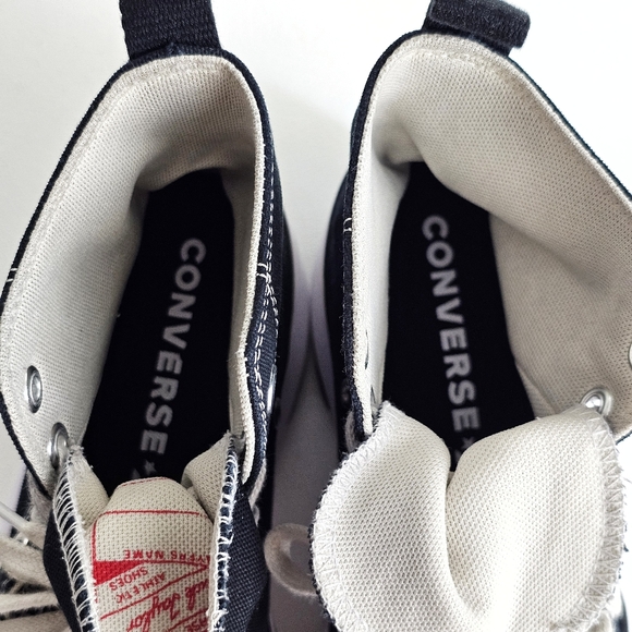 Converse Run Star Hike Canvas High-Top Platform Sneakers Size 7.5 Men / 9 Women - Picture 11 of 16